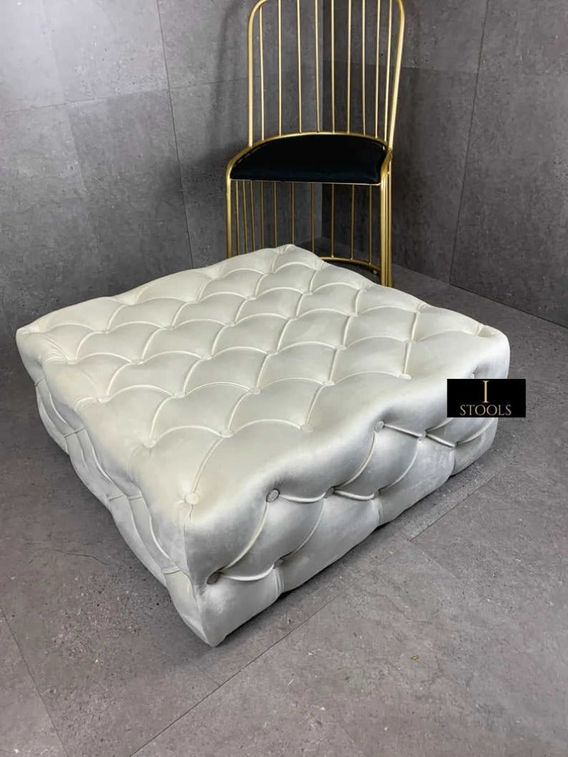 Creamy White Footstool