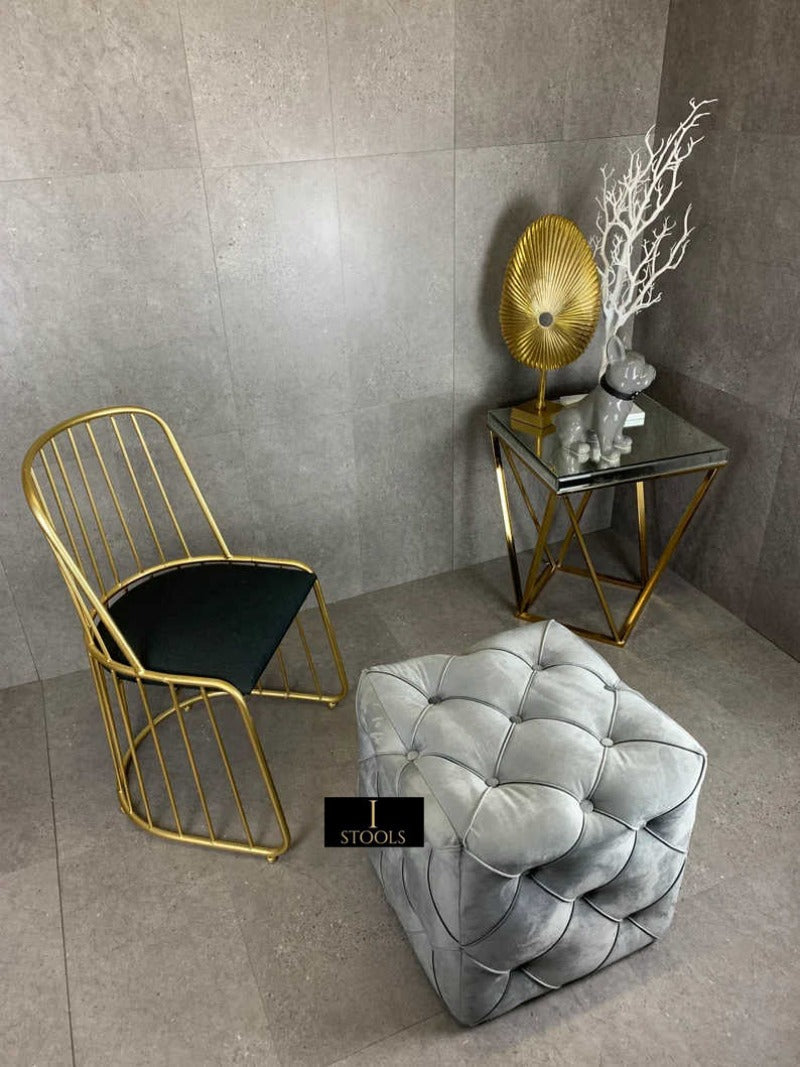 Grey Handmade footstool