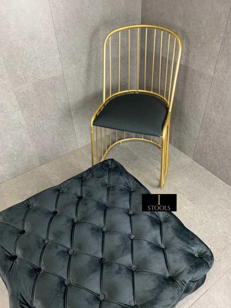 Black Handmade footstool