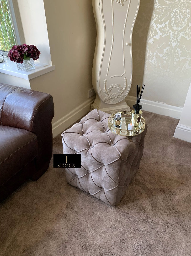 Brown Large Square Coffee Table in Ottomans & Footstools for sale