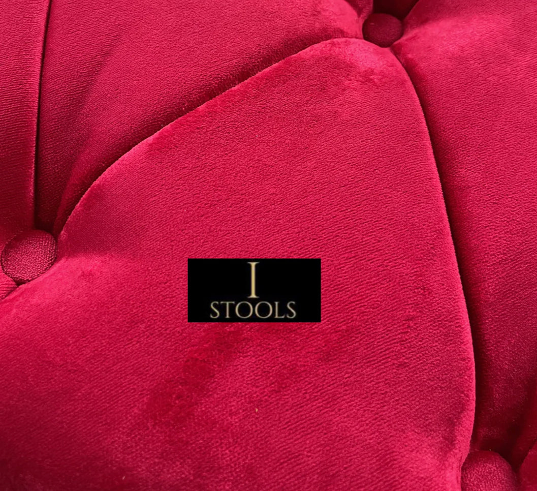 Redish pink colour non storage footstool