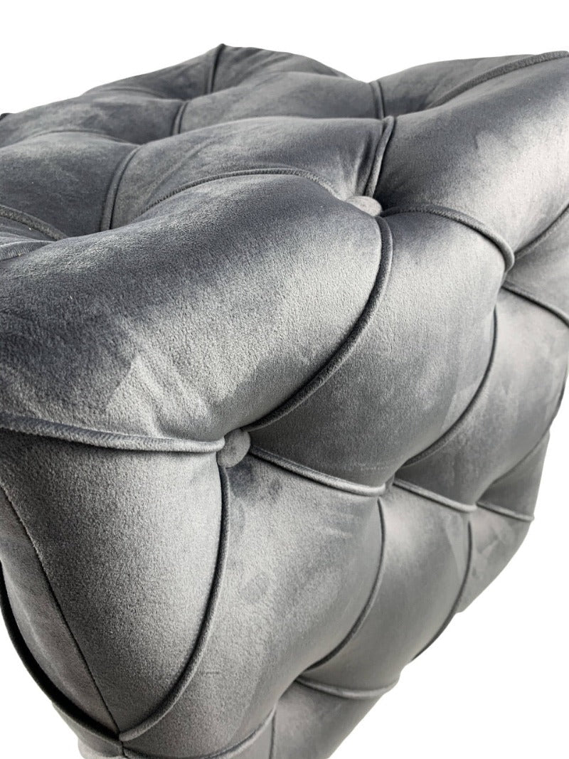 Buy Gray Storage Ottoman with Tray at iStools