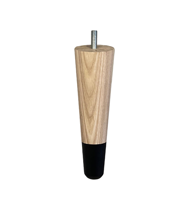 Slim oak legs black cap