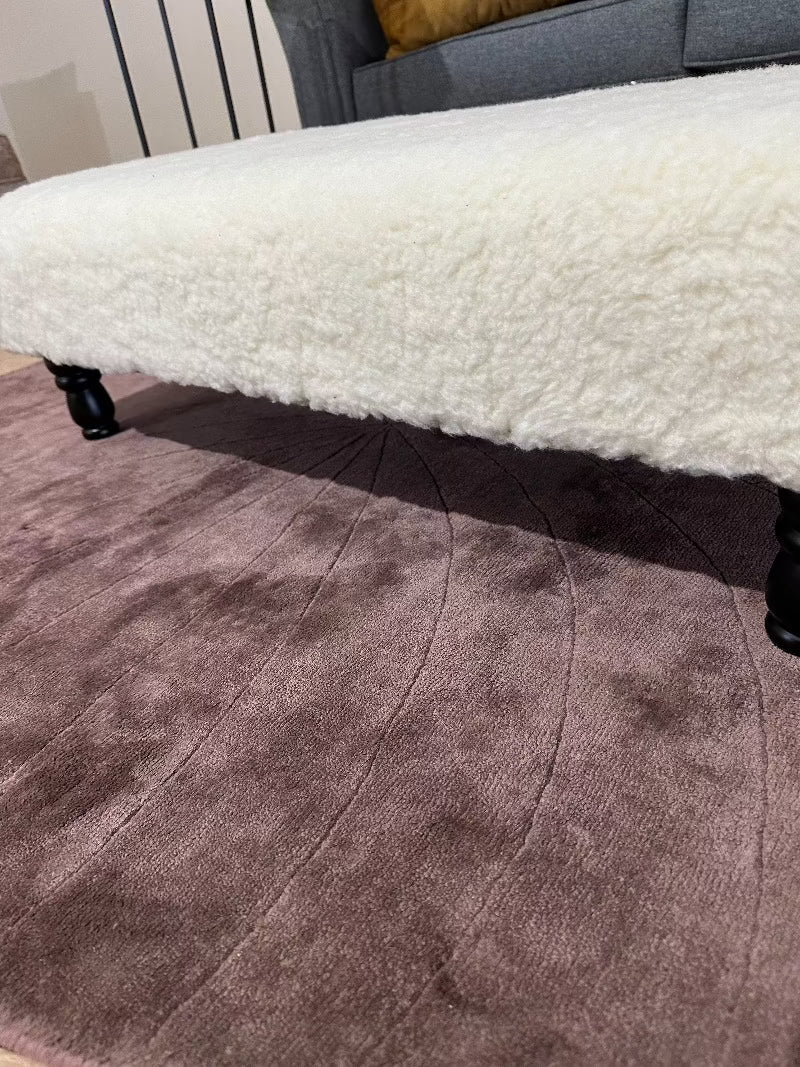 cuddle fabric off white Ottoman seat