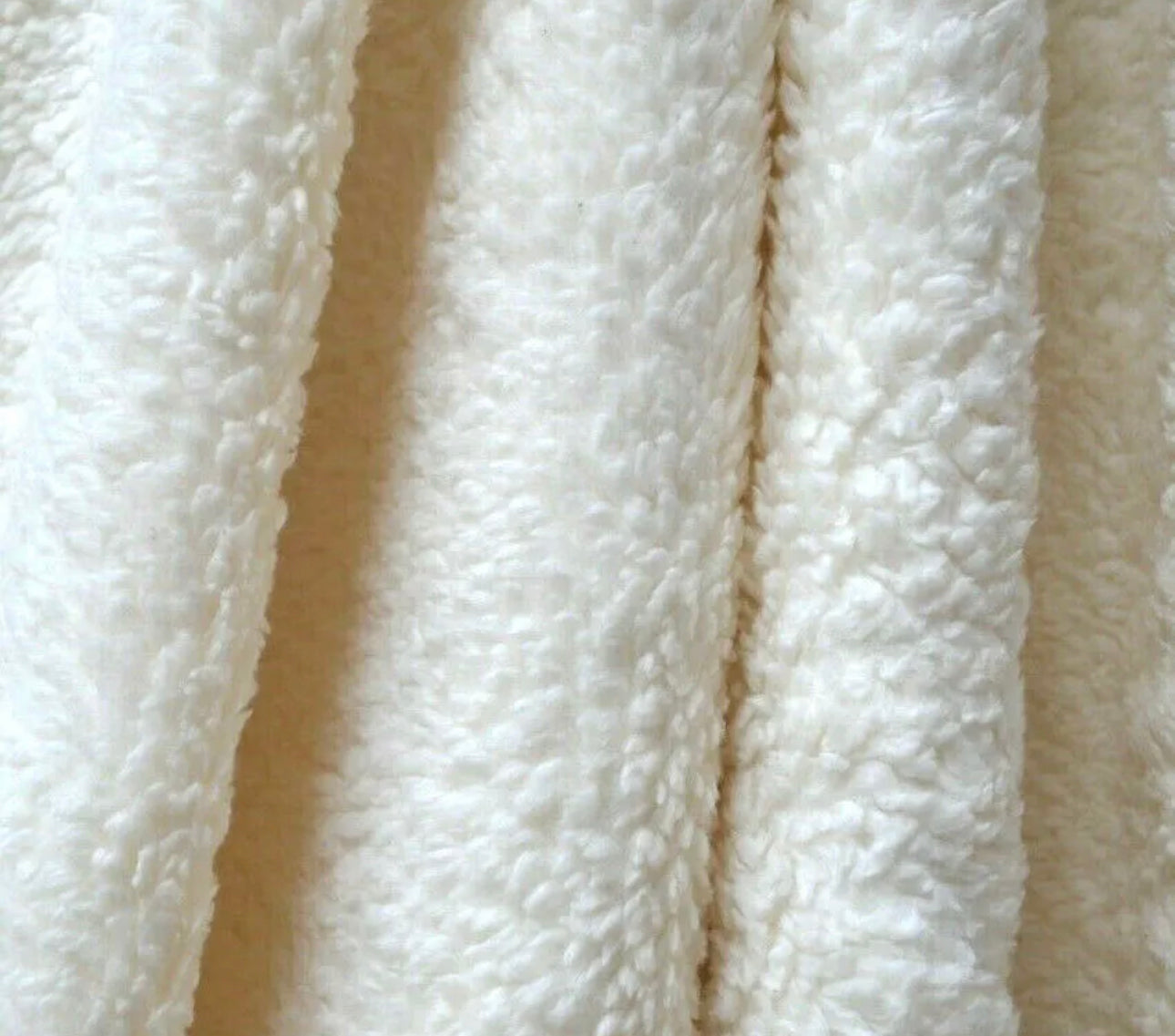 Premium Luxury Footstool with Cozy fur| off white Creamy Footstool Bench