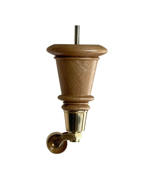 Oak castor gold legs
