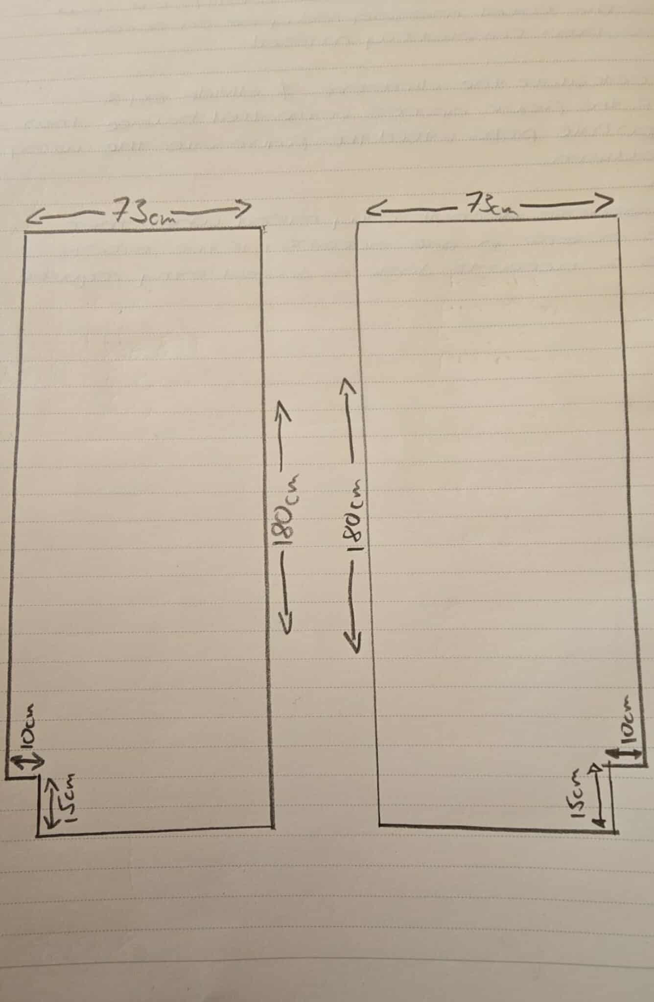 Made to measure camper mattress x2