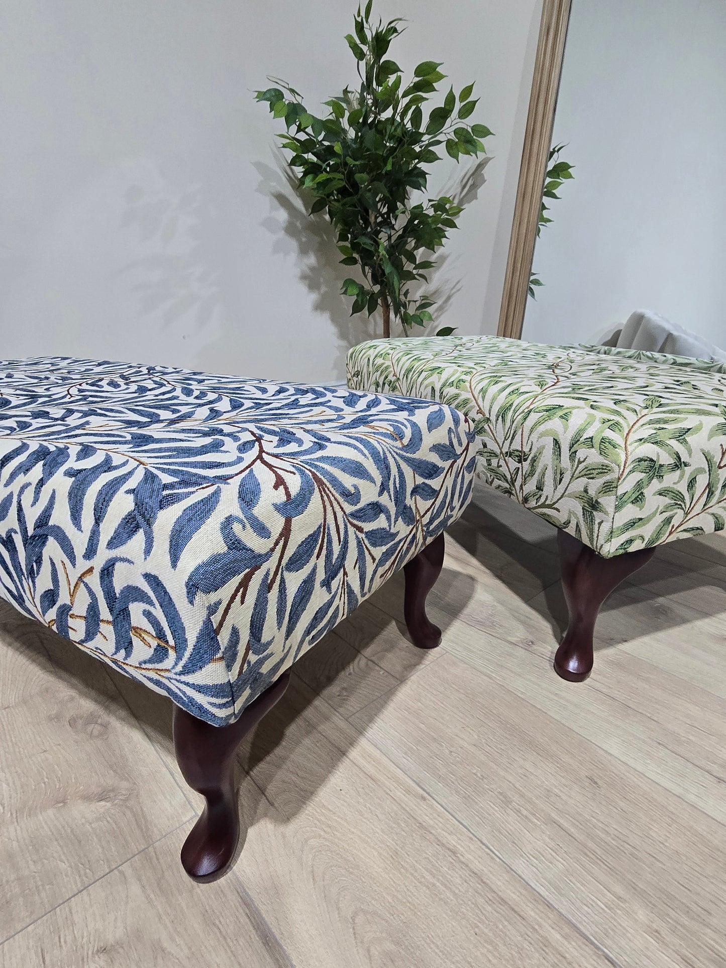 PREMIUM will green non storage foostool coffee table, footrest pouffe side table