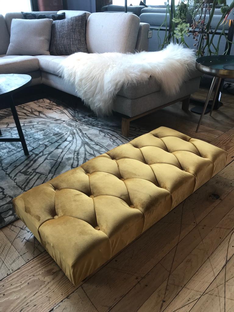 Non storage Chesterfield Footstool Bench, Pouffe footrest