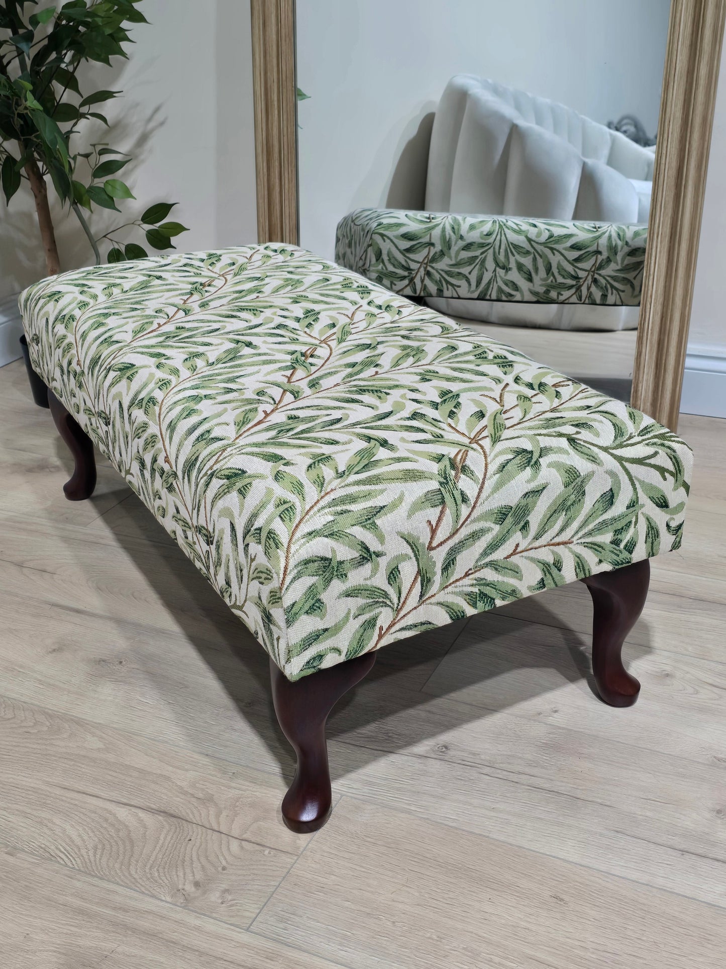 PREMIUM will green non storage foostool coffee table, footrest pouffe side table