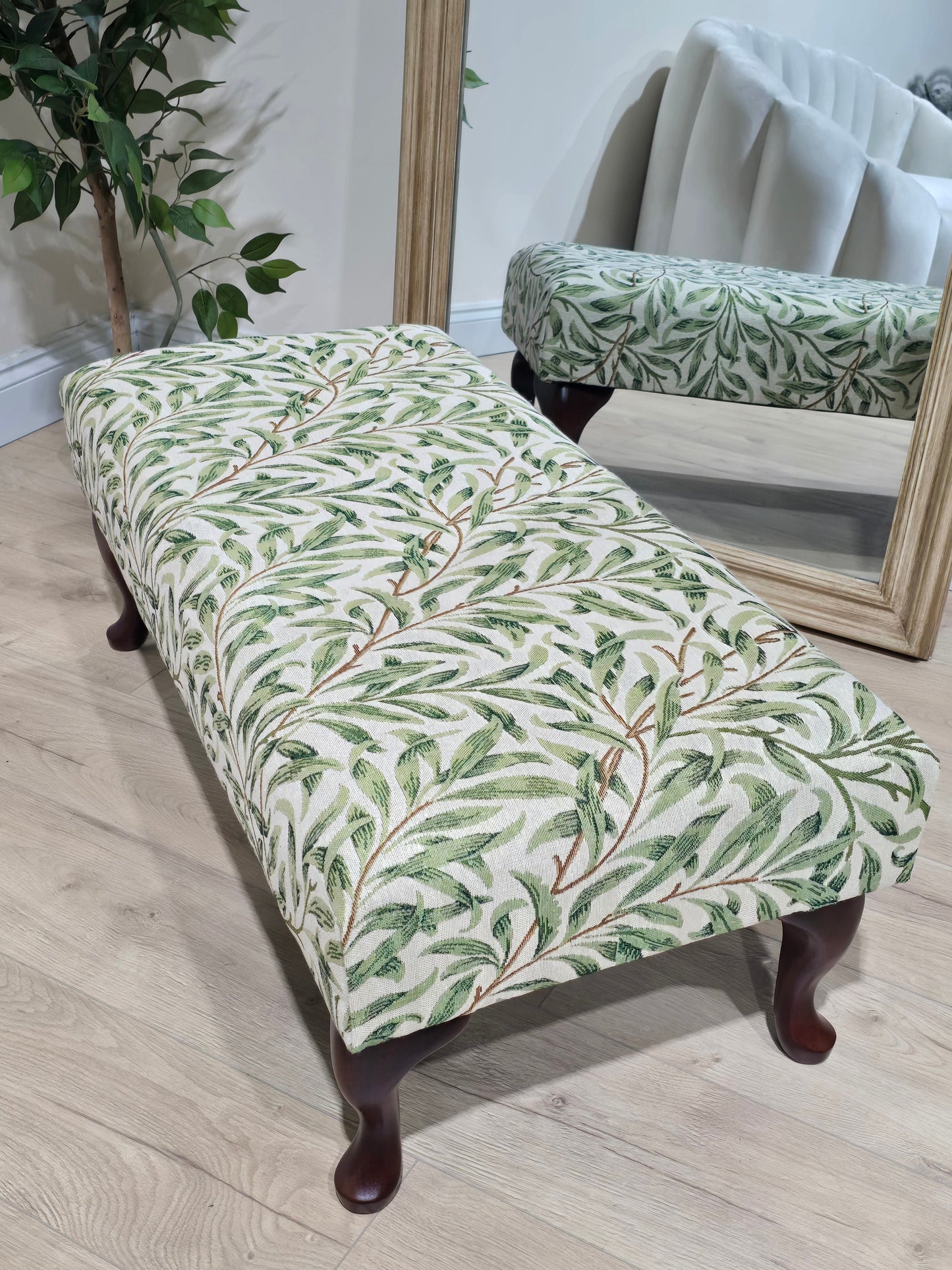 PREMIUM will green non storage foostool coffee table, footrest pouffe side table