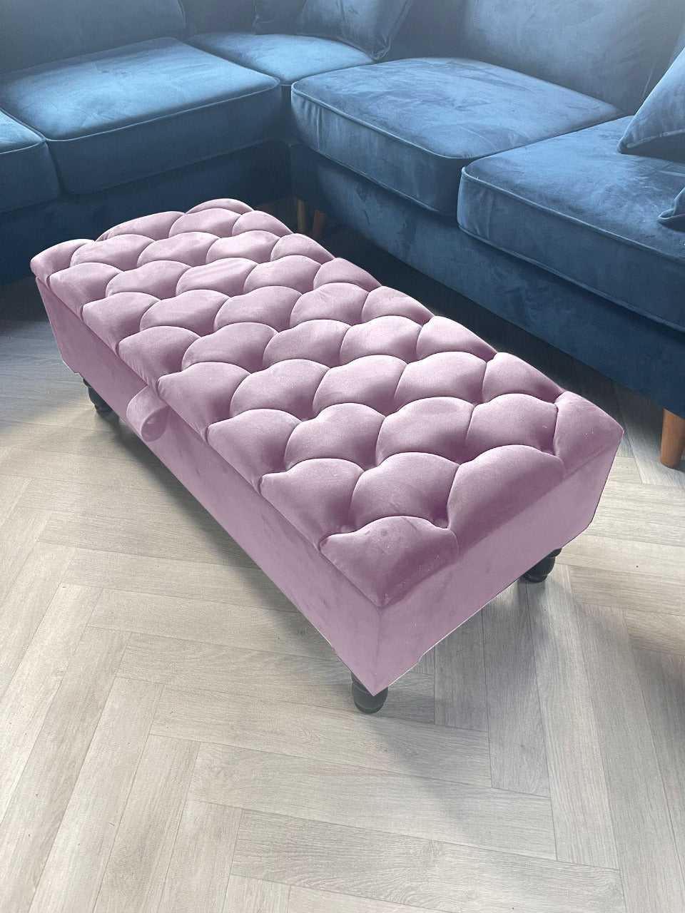 PREMIUM Black Rectangular Ottoman premium Bench