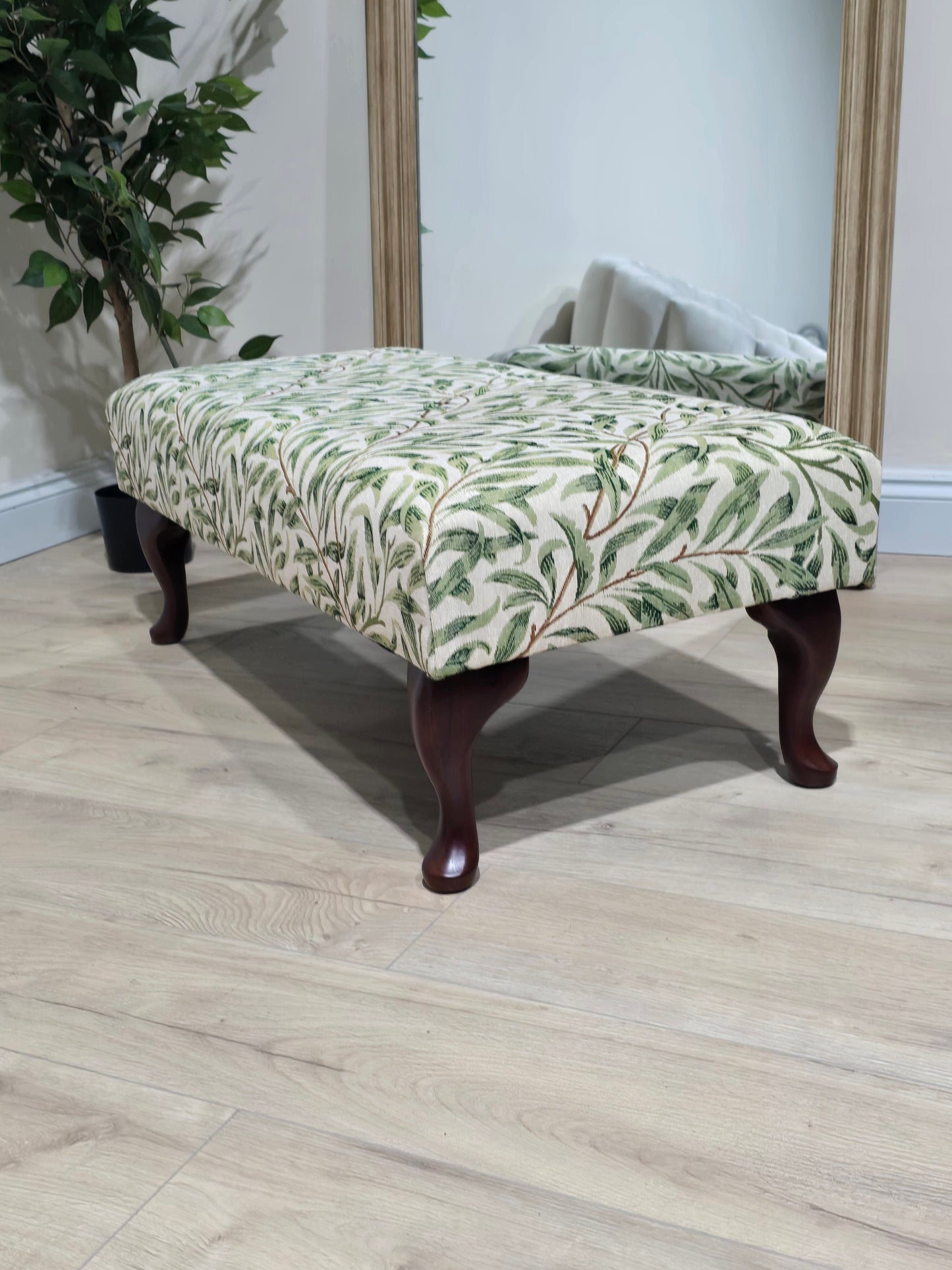 PREMIUM will green non storage foostool coffee table, footrest pouffe side table
