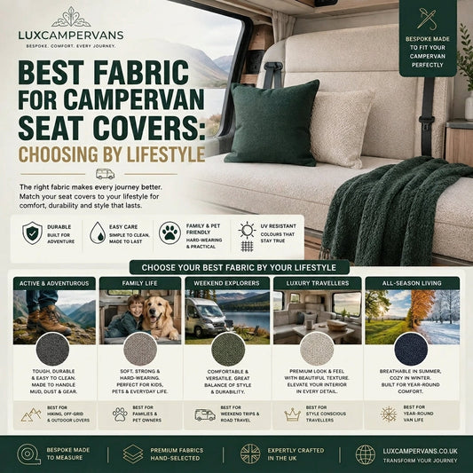Best Fabric for Campervan Seat Covers Choosing by Lifestyle
