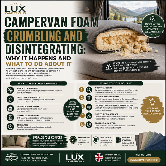 Campervan Foam Crumbling And Disintegrating? Causes And Fixes | LuxCampervans