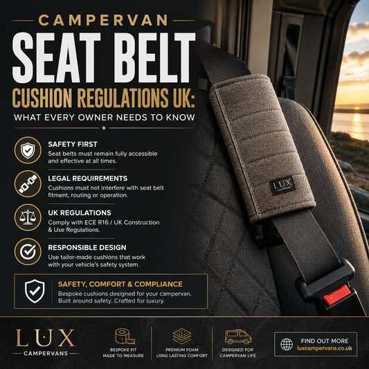 CAMPERVAN SEAT BELT CUSHION REGULATIONS UK WHAT EVERY OWNER NEEDS TO KNOW