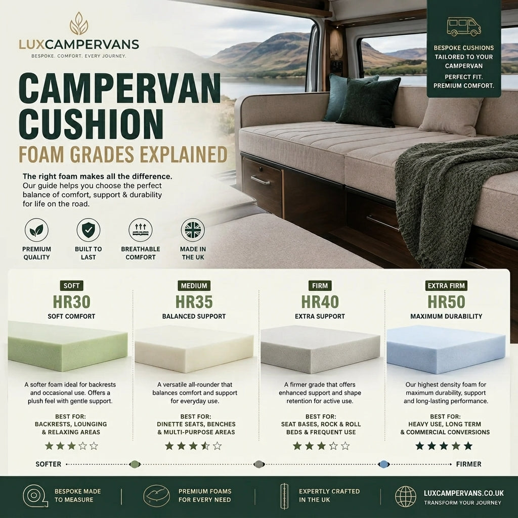 Campervan Cushion Foam Grades Explained