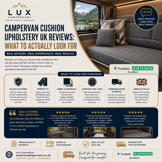 Campervan Cushion Upholstery UK Reviews What to Actually Look For