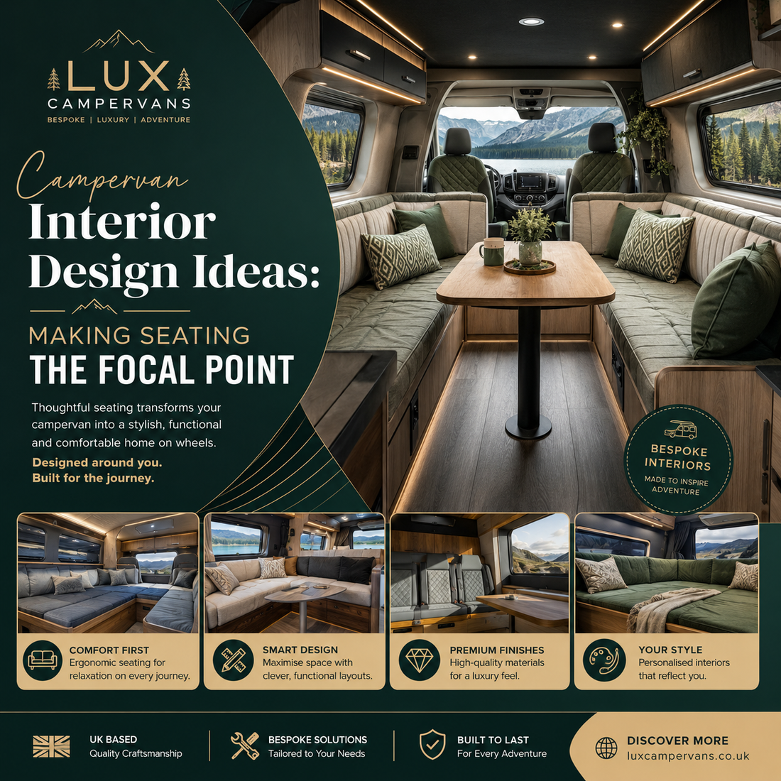 Campervan Interior Design Ideas: Making Seating the Focal Point