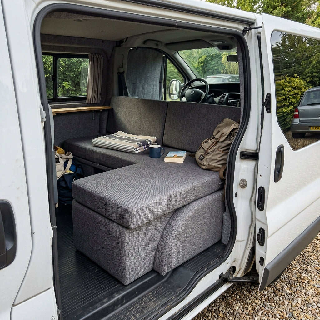 VAUXHALL VIVARO CAMPERVAN CUSHIONS MADE TO MEASURE REPLACEMENT SEATING