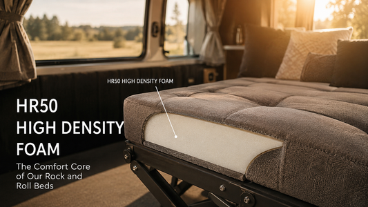 HR50 high density foam campervan cushion thumbnail showing premium upholstery and long-lasting comfort