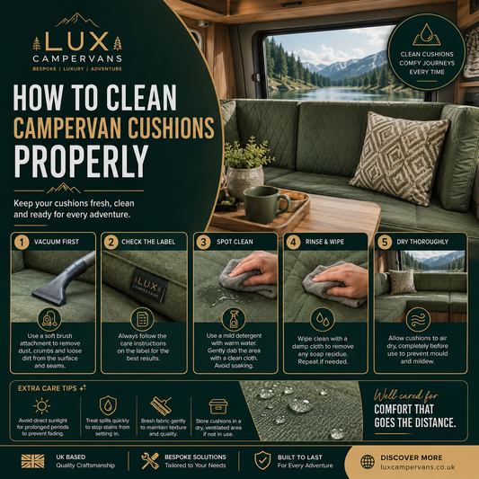 How to Clean Campervan Cushions Properly