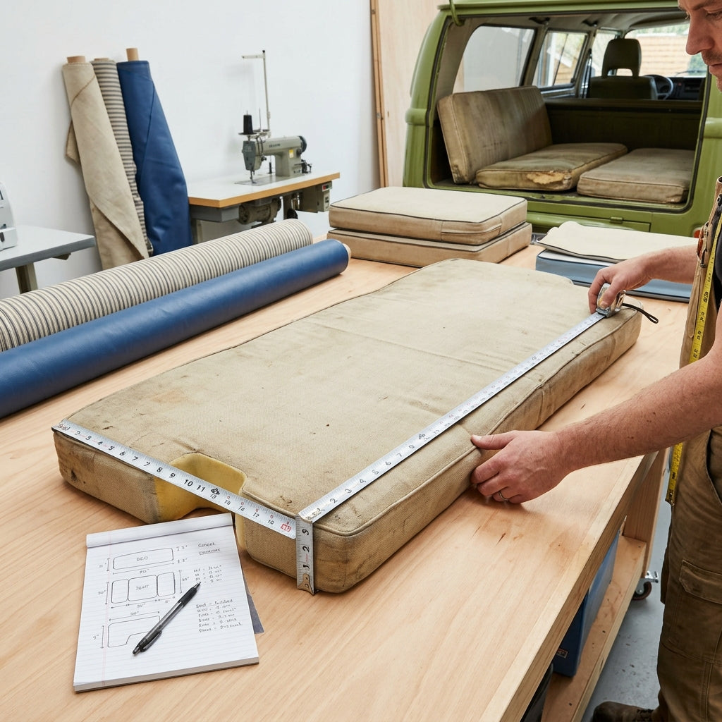 How to Measure Campervan Cushions for Reupholstery