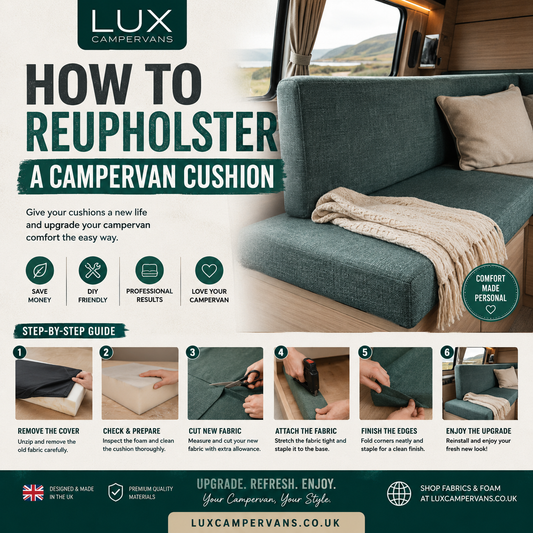 How to reupholster a campervan cushion