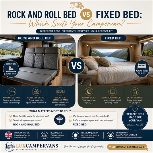 Rock and Roll Bed vs Fixed Bed: Which Suits Your Campervan?