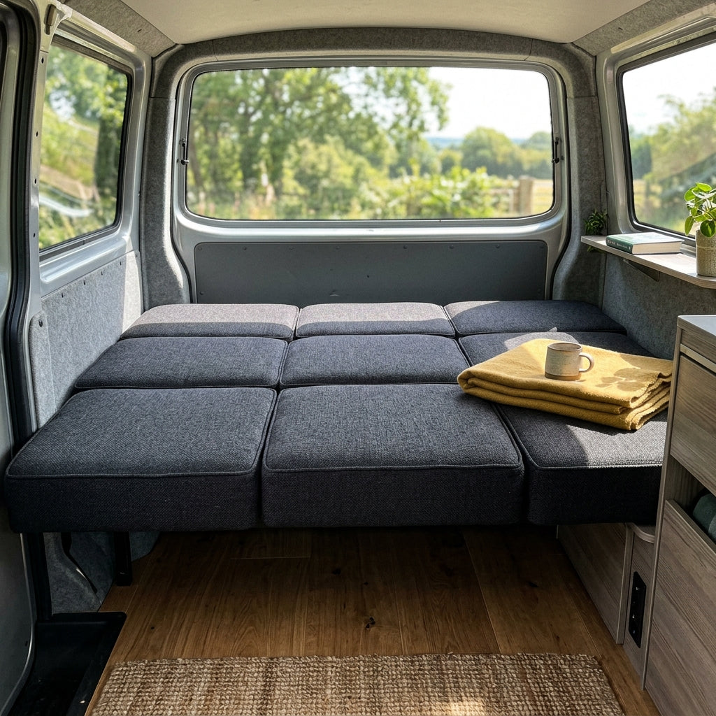 VW T5 CAMPERVAN CUSHIONS MADE TO MEASURE REPLACEMENT SEATING