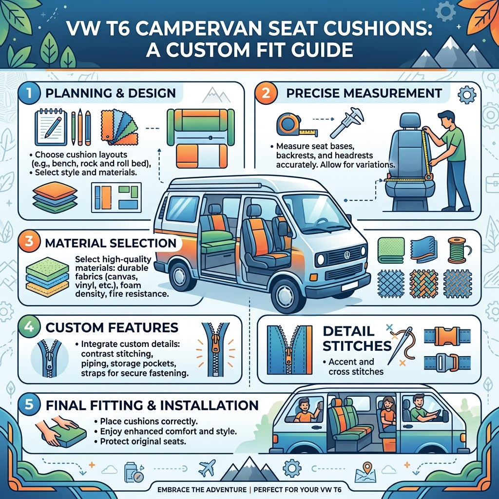 VW T6 Campervan Seat Cushions: A Custom Fit Guide