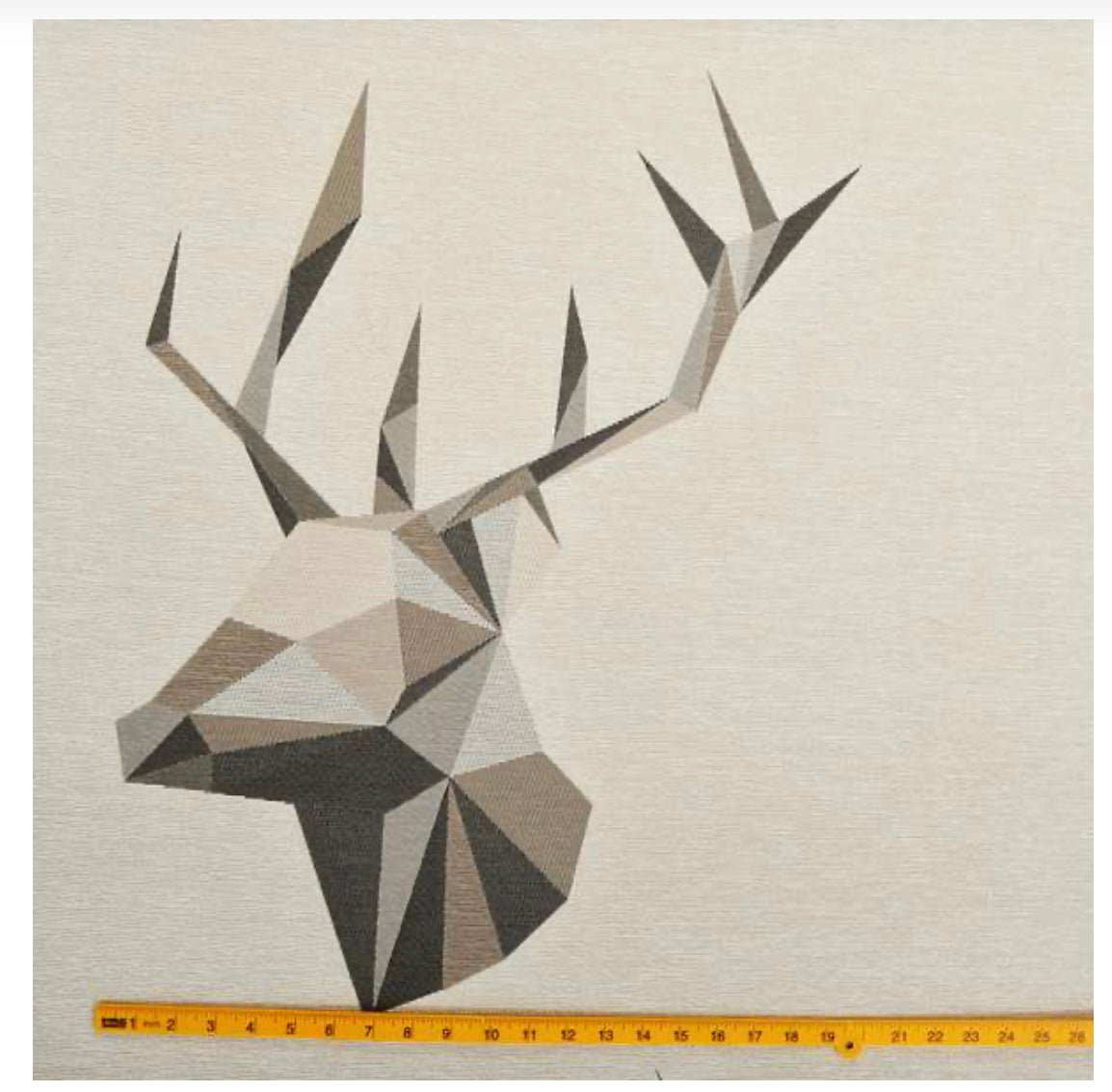 Stag head geometric pattern sample