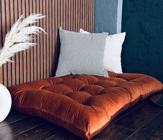 Velvet floor cushion, floor seating,multiple sizes and colors