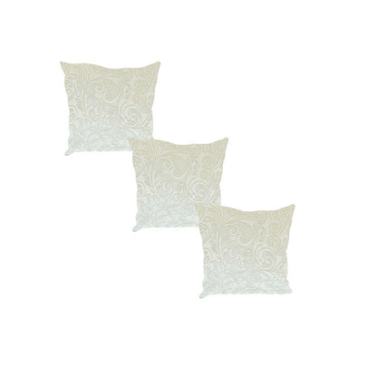 Premium floral patterned champagne colour coffee table bench footstool