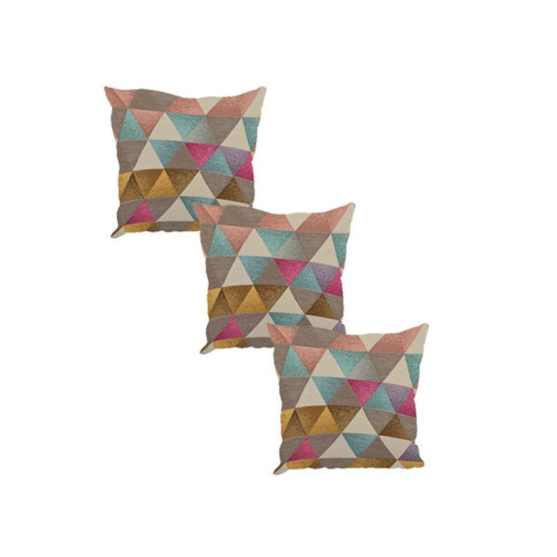 Tri Geometric pattern storage Footstool Pouffe | coffee table