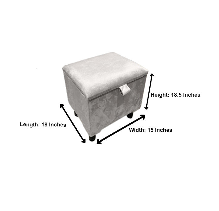 Creamy off white Small coffee table | Plain top lid Storage Box