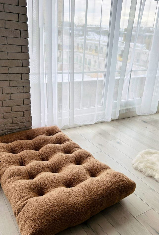 Teddy boucle Tufted floor seating
