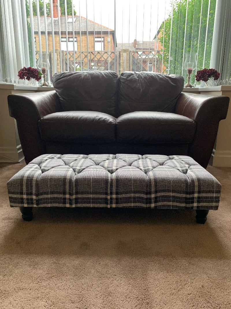 Buy Grey Black Luxury Footstool at Discounted Price on iStools 