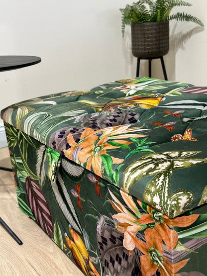PREMIUM Green Floral Living room storage 