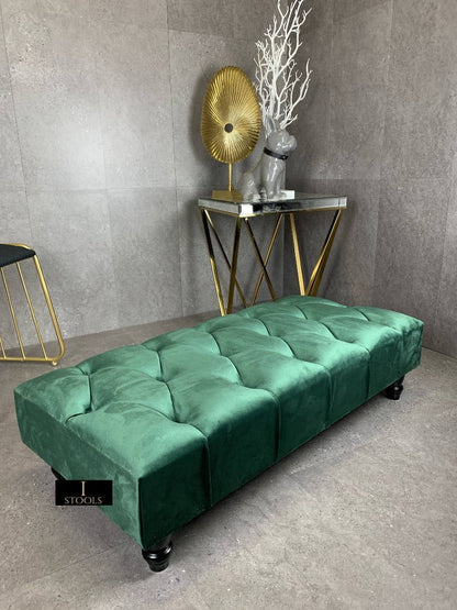 Non storage Chesterfield Footstool Bench, Pouffe footrest