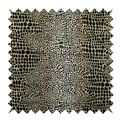 Premium leopard pattern fabric footstool pouffe coffee table