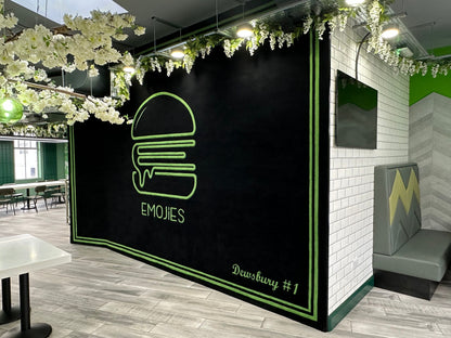 Handmade wall rug bespoke branded