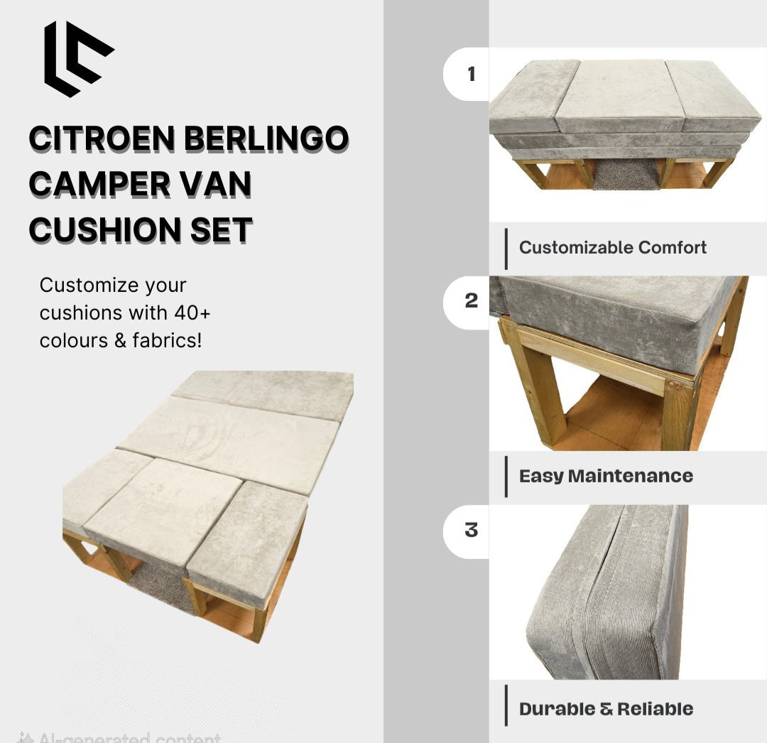 Citroen Berlingo Camper Van Cushion Set