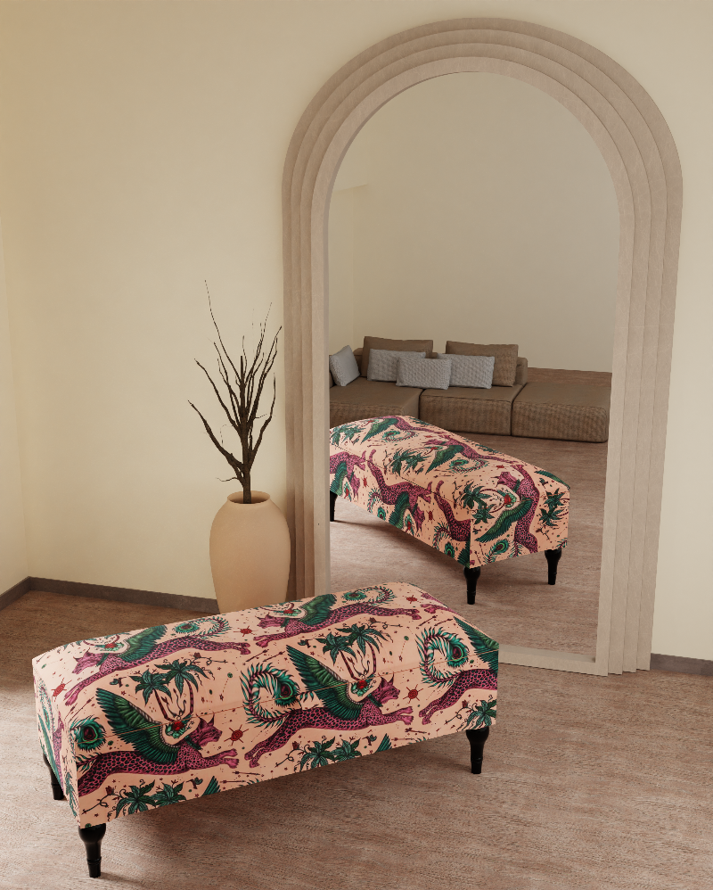 lynx multicolour Ottoman footstool