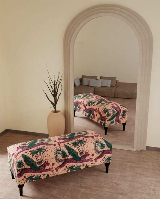 lynx multicolour Ottoman footstool