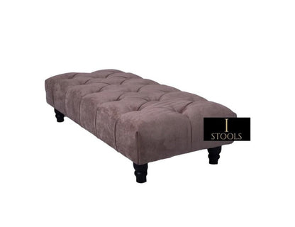 Chocolate Brown Chesterfield Footrest