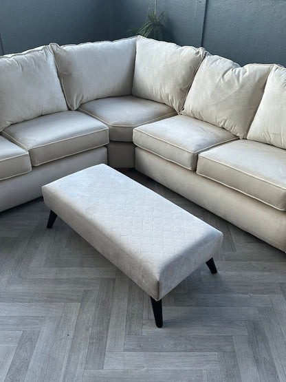 Premium off white creamy Ottoman seat 