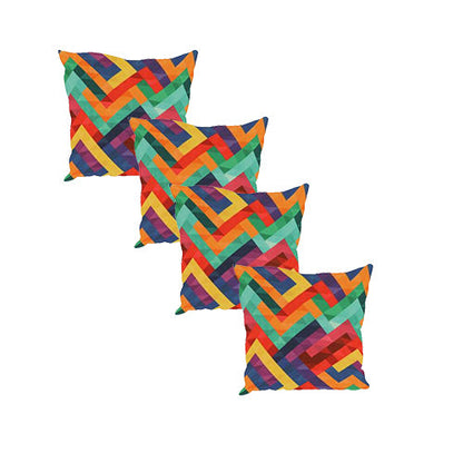 PREMIUM Multi Colour Trem Footstool window bay seat pouffe