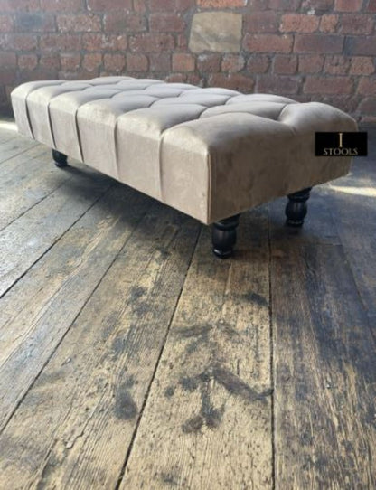 Champagne Chesterfield Seating bench