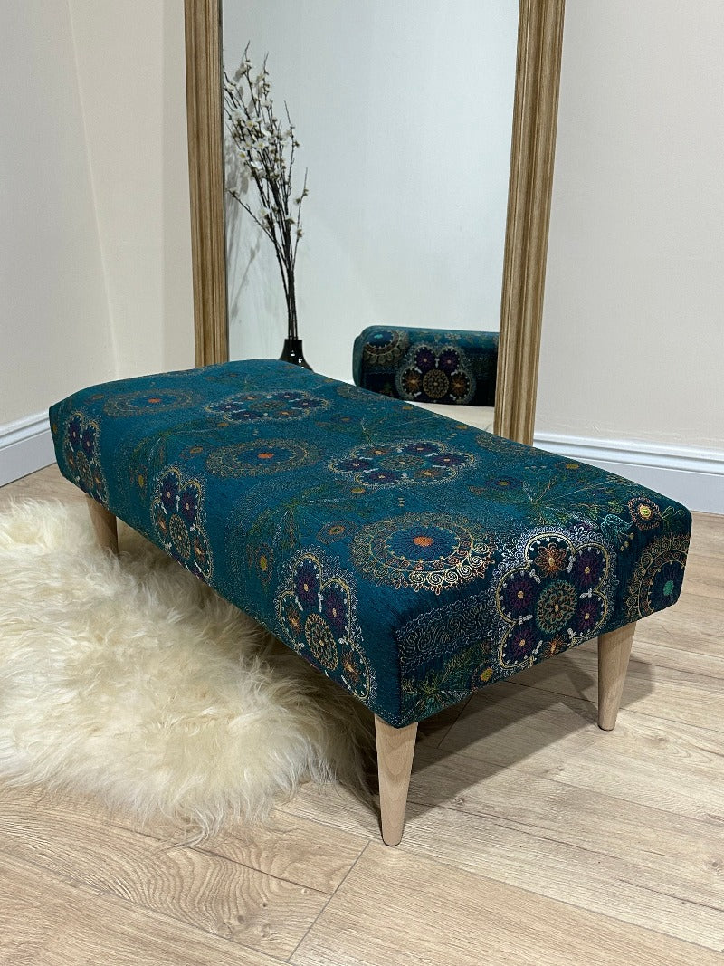 GREEN PATTERN Ottoman seat 